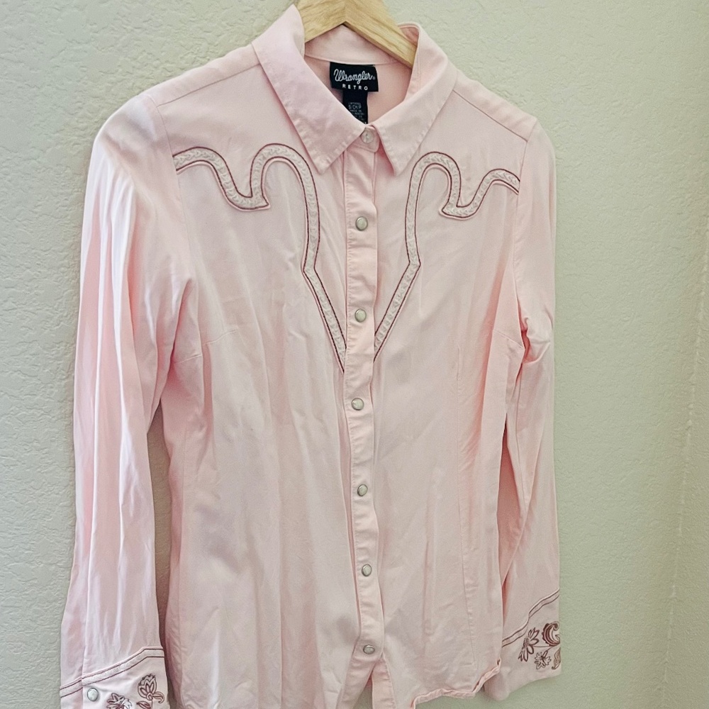 RETRO WRANGLER Classic' PEARLSNAP' in Light Pink
